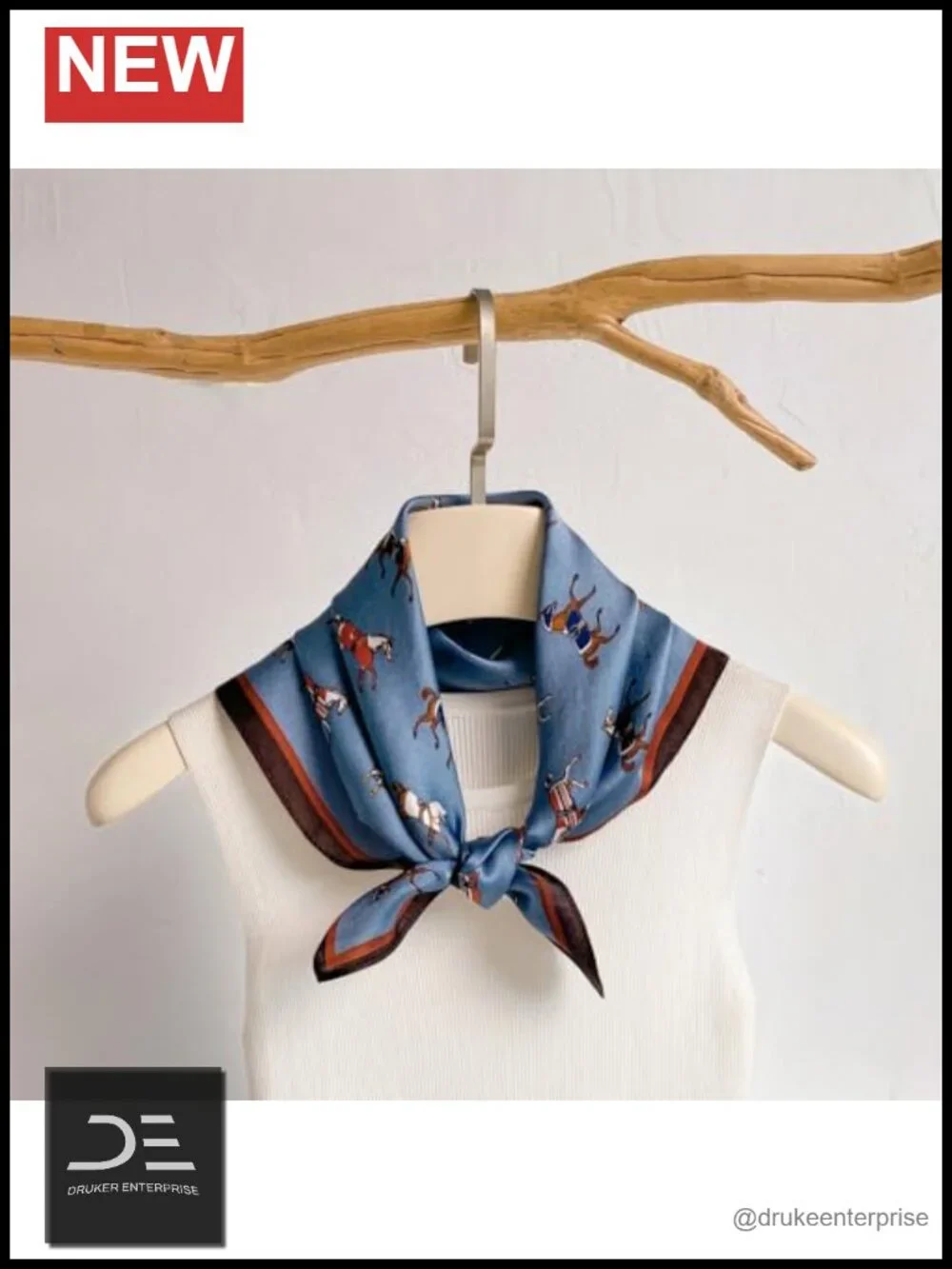 100% Mulberry Silk Square Hair Scarf Head Wrap